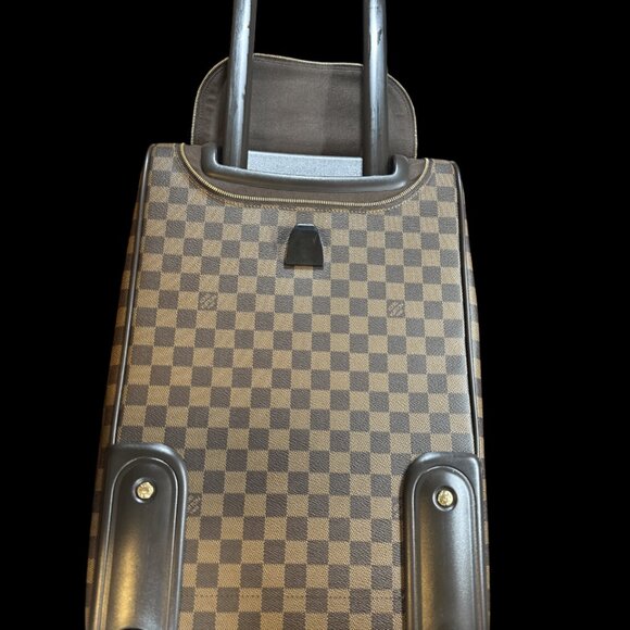 Damier Eole 60 2-Wheel Boston Bag Carry Bag Travel Bag Brown - Picture 8 of 14